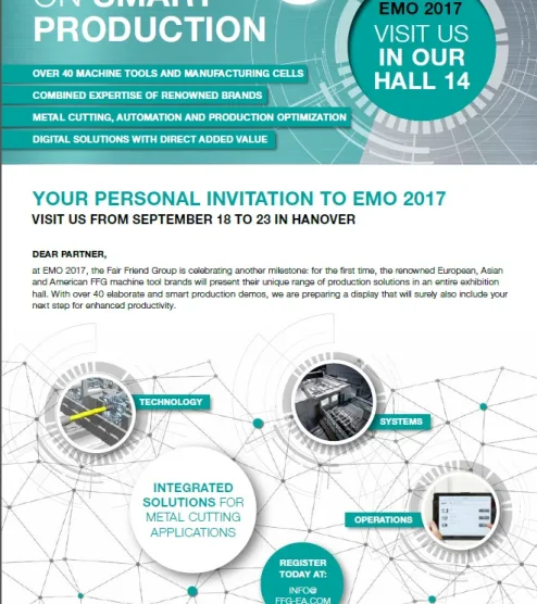 EMO 2017 Visit Us In Our Hall 14