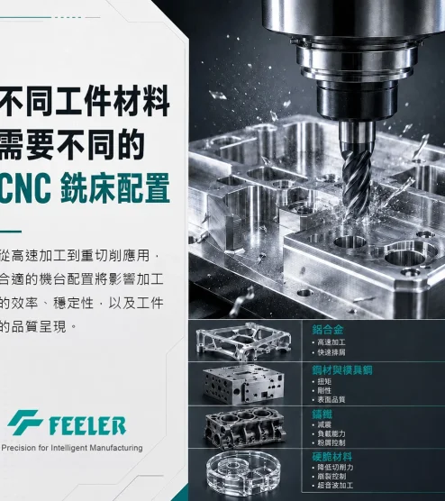 CNC 銑床如何依加工材料選擇主軸、導軌與排屑系統？